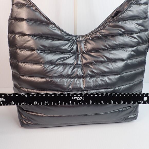 Think Royln Hobo The Beverly Pearl Gray Puffer Bag - Picture 10 of 13